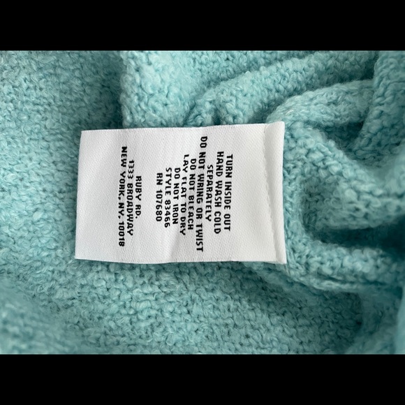 Ruby Rd Cowl Neck Long Sleeve Cotton Blend Sweater - Picture 6 of 6